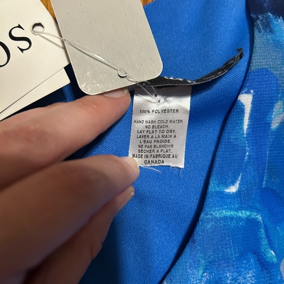 Soft Works Blue Sleeveless Lightweight Midi Lightweight DressSz XL NWT - Picture 6 of 10